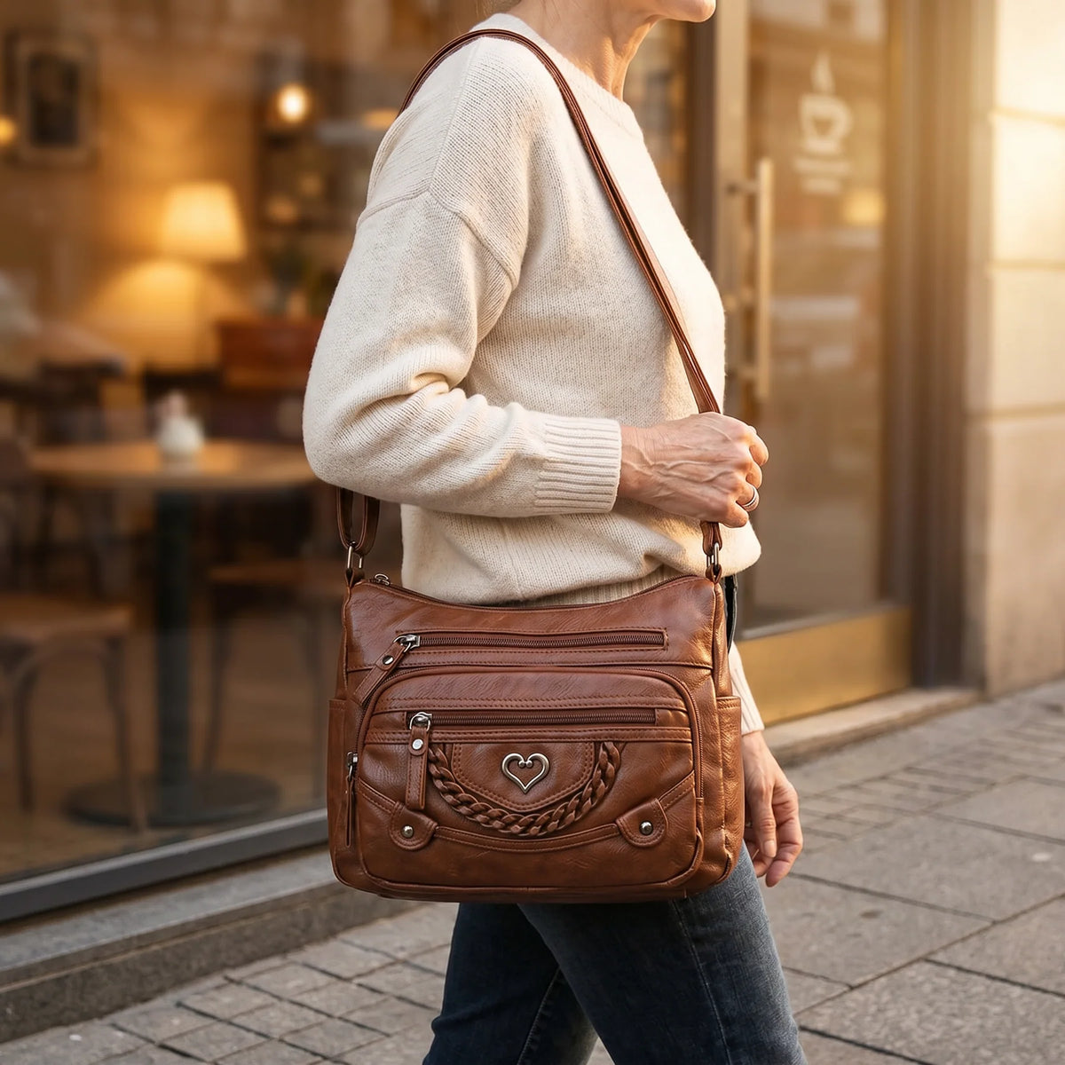 Multi-Pocket Crossbody Bag for Everyday Carry