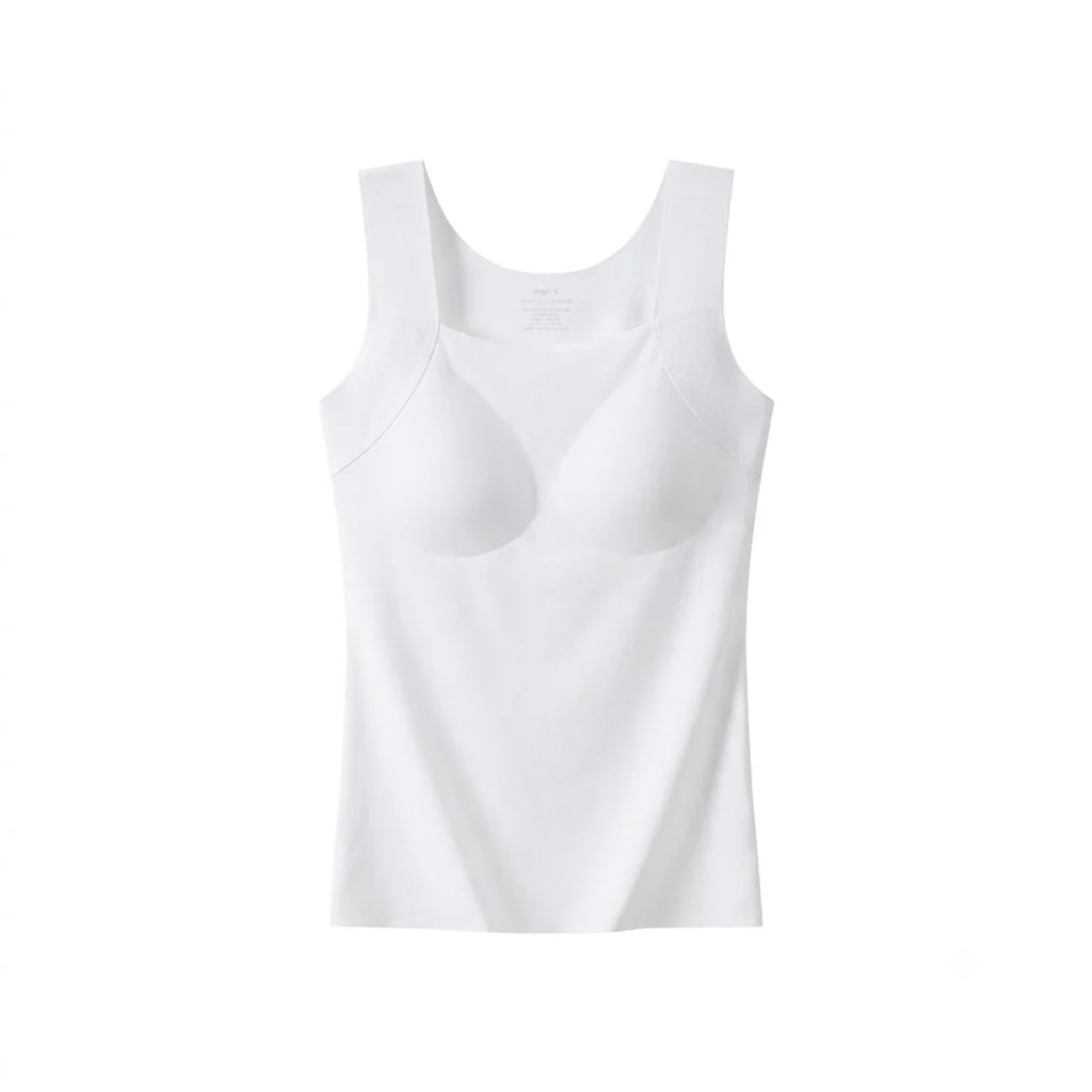 Whisper-Soft Seamless Bra 2-in-1 Camisole Band-Free Bra Tank