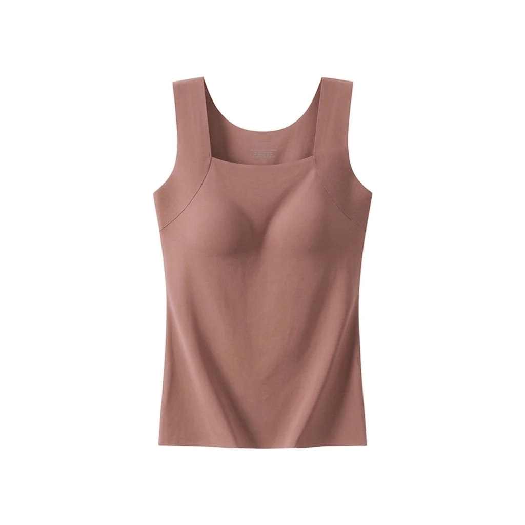 Whisper-Soft Seamless Bra 2-in-1 Camisole Band-Free Bra Tank