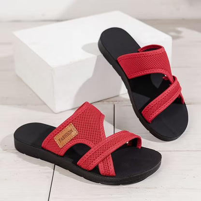 Women's Mesh Sport Sandals - Breathable Flat Slippers