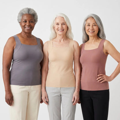 Whisper-Soft Seamless Bra 2-in-1 Camisole Band-Free Bra Tank