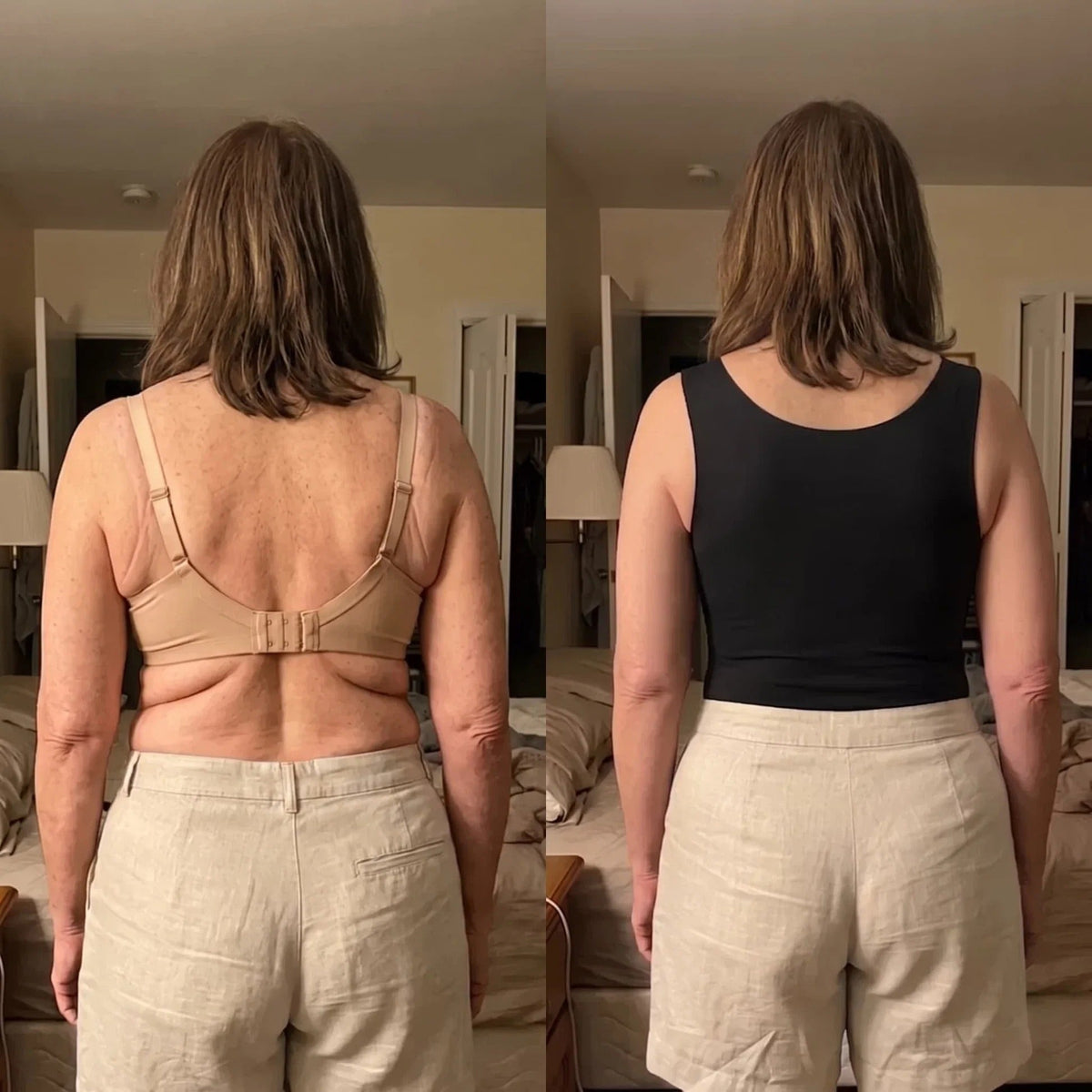 Whisper-Soft Seamless Bra 2-in-1 Camisole Band-Free Bra Tank