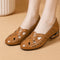 Woven Cutout PU Slip-On Flat