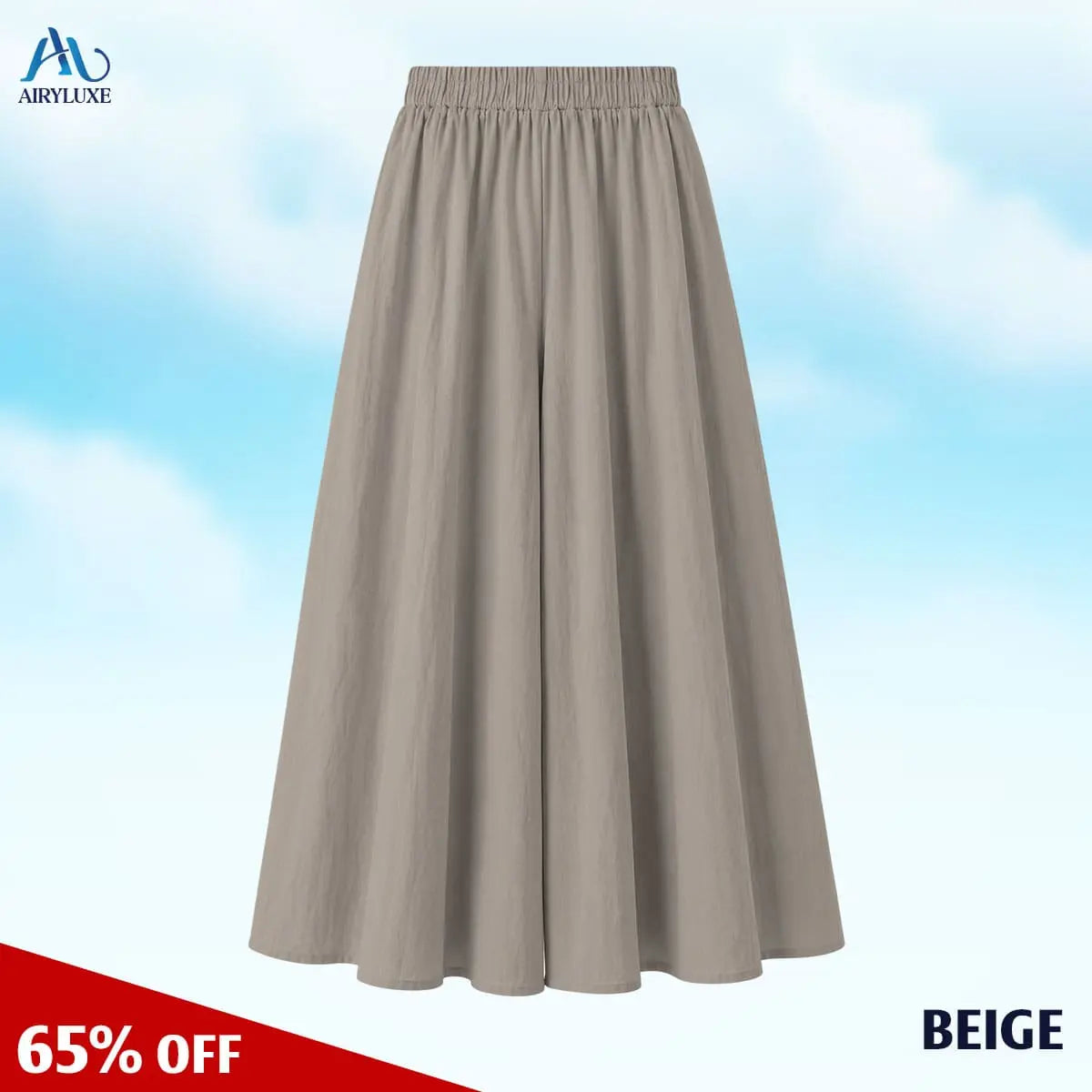 AiryLuxe - Women's Elegant Wide-Leg Skirt Pants