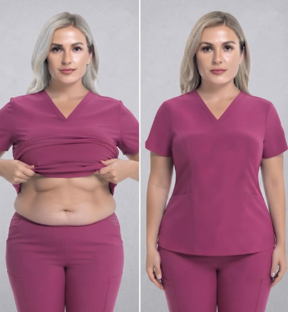 Yoga, Nurse Scrub Top for Women V Neck Shirt with 2 Pockets