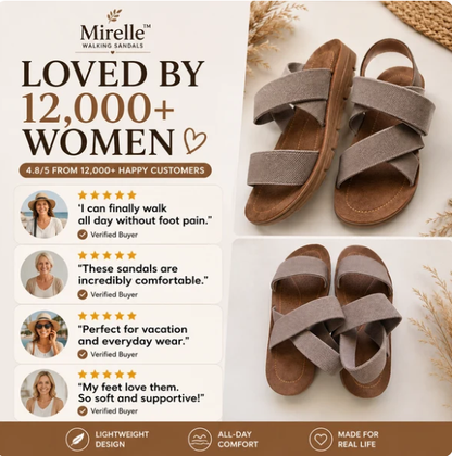 Mirelle™ Stretch Strap Walking Sandals