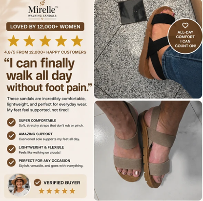Mirelle™ Stretch Strap Walking Sandals