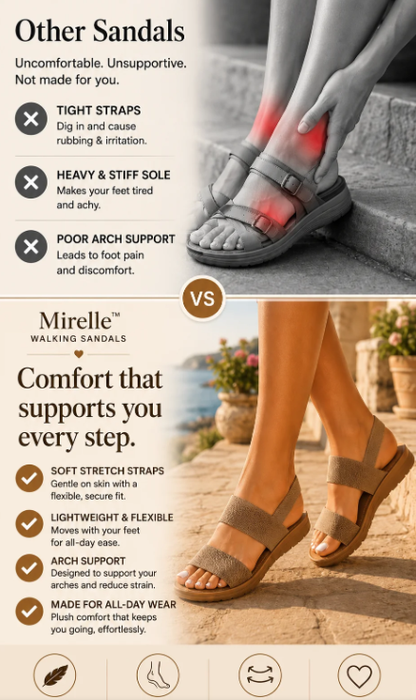 Mirelle™ Stretch Strap Walking Sandals