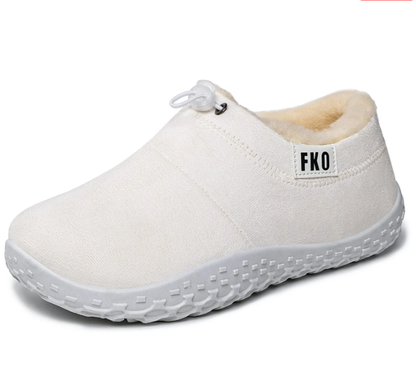 Warm, fur-lined women's mules – Warm, comfortable, and non-slip winter shoes