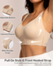 Seamless Posture Corrector Wireless Bra - Front Closure Push-Up Effect