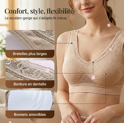 ⏳Limited-time special⏰Women's high-support lace wireless bra👙