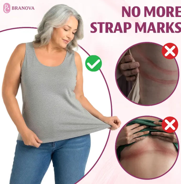 BraNova - Soft Built-In Bra Tank Top for Women
