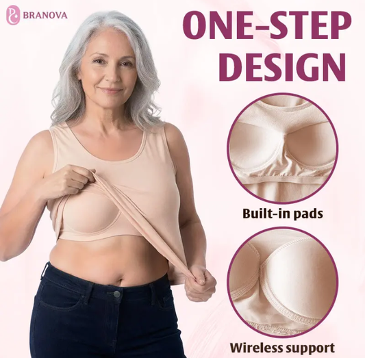 BraNova - Soft Built-In Bra Tank Top for Women