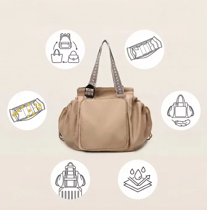 Multi-Pocket Water-Resistant Everyday Tote & Travel Bag