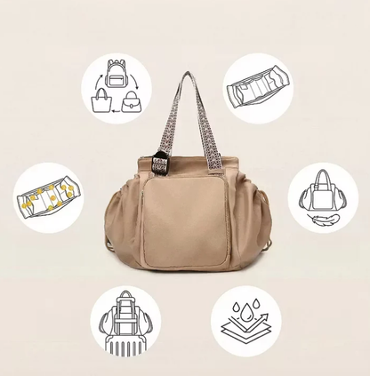Multi-Pocket Water-Resistant Everyday Tote & Travel Bag