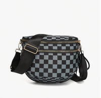 Black and Gray Plaid
