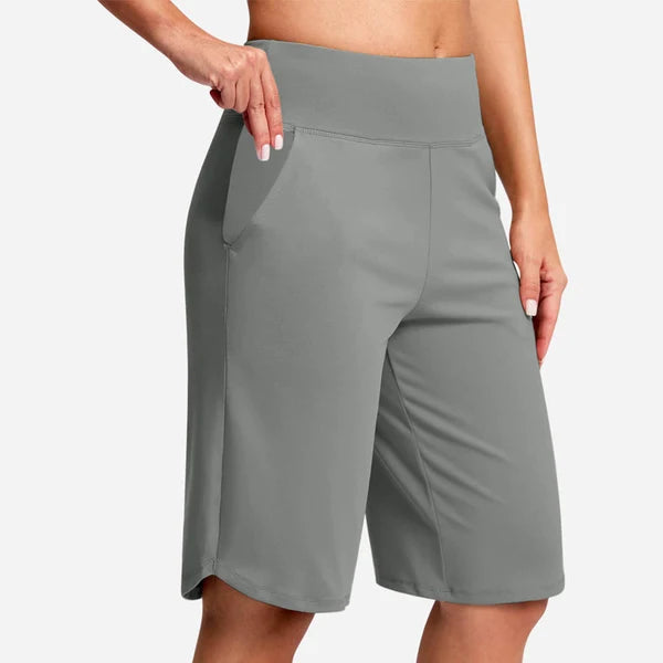 ⏰Hot sale 50% OFF🔥Women's High-Waist Yoga Shorts with Pockets