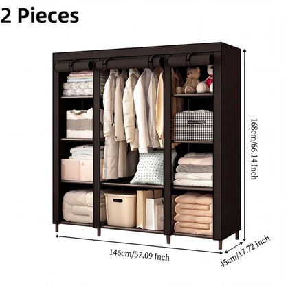 🧥🔩Tool-Free Portable Fabric Closet | Extra Closet Space, No Drilling