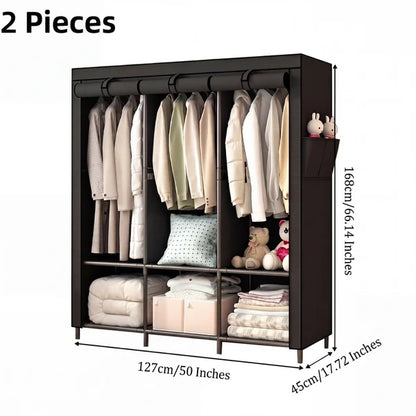 🧥🔩Tool-Free Portable Fabric Closet | Extra Closet Space, No Drilling