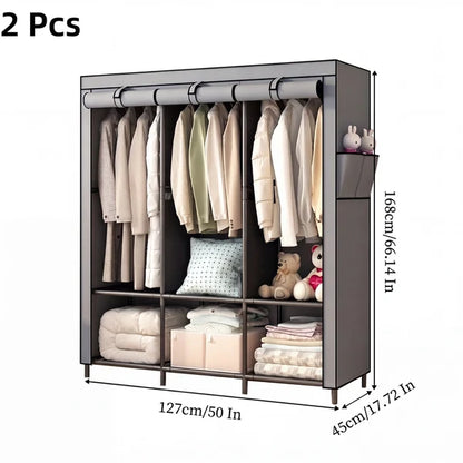 🧥🔩Tool-Free Portable Fabric Closet | Extra Closet Space, No Drilling