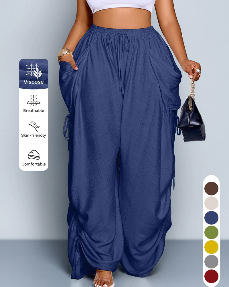 Women's Non-Binding Ultra-Soft Wide-Leg Lounge Pants with Pockets